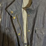 Woman Within Dark Blue Denim Zip and Snap Front Vest or Sleeveless Top 26/28 2X Photo 6