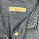 Tory Burch Deneuve Light Blue Denim Knee Length Shirtdress Size XS Photo 6