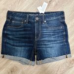 American Eagle  Tomgirl Midi Denim Shorts Photo 0