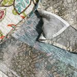 Chico's Chico’s women’s size 2 (12) blouse 3/4 sleeve roll tab earthtone paisley print Photo 7