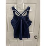 TYR Durafast Elite Square Neck Tankini Swim Top Navy Size 20 New With Tag Blue Photo 10