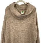 Anthropologie  Sweater Dress Sonoran Cowl Neck Wool Alpaca Cashmere Tan Womens XL Photo 2