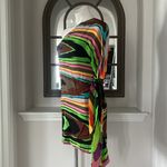 Milly  of NY Silk One Shoulder Dress, Multicolor Size 4 EXCELLENT! Photo 7