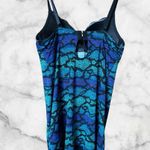 XOXO Blue,Black & Purple night slip-on dress size M Photo 7