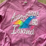 Ocean Drive  Assateague Island Pink Souvenir Pull over‎ Hoodie Women's size xl Photo 1
