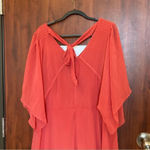 City Chic Adore Dress in Fruit Punch Chiffon Flutter Sleeves Size 22 Photo 5
