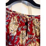 CHAPS  Red Floral Print Peasant Blouse Top Women's Size Small Photo 3