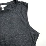 Athleta Twist Back Muscle Tank Heather Grey Black Photo 3