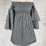 BP Gingham Plaid Dress Bell Sleeves Photo 2