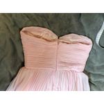 Lulus NWOT Size XS Seriously Sensational Light Pink Strapless Tiered Maxi Dress Photo 8