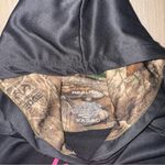 Realtree  Black & Neon Pink Hoodie with Camo Hood- Size Medium Photo 2