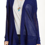 Gap Navy Longline Cardigan | Open Weave Lightweight Sweater Photo 0