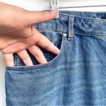 Talbots Womens Jeans Denim Blue Everyday Relaxed Jeans Distressed Cut Hem 16 Photo 5