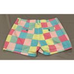Vineyard Vines Women's Shorts Blue Pink Yellow Green Whales Size 4 Photo 2