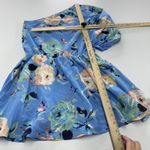 Yumi Kim  Dress Womens Small Blue Sky Blue Rose Garden One Shoulder Floral Spring Photo 7