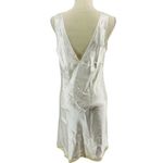 Victoria's Secret  Nightgown Ivory Satin Lace Trim V Neck & Back Large Y2K Bridal Photo 3