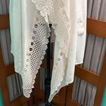 Maurice's  Ivory Crochet long Drape Vest with pockets! Photo 3