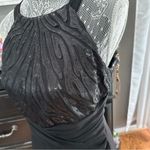 David Meister Black Sequin Bodice Cocktail Sheath Dress Size 6 (EUC) Photo 3