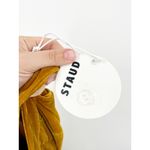 STAUD  Tosca Pants in Ocher Yellow Marigold Velvet Trousers 6 NWT Photo 6