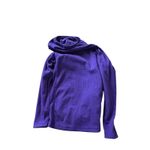 Mountain Hardwear  Waffle Knit Fleece Hoodie Purple Cozy Pullover Women XS Photo 1