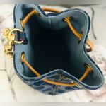 Coach  Mini Bucket Crossbody/Shoulder Bag In Signature Denim blue/gold Photo 7