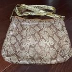 Shea Shea Vintage Gold and Cream Metal Mesh Slouchy Shoulder Bag Purse Photo 0