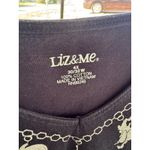 Liz & Me Women's 4X Black 3/4 Sleeve Tee With Halloween Graphic Photo 1