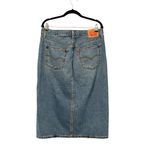 Levi's Side Slit Pencil Denim Medium Wash Jean Skirt Sz 31 Photo 3