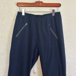Athleta Navy Blue Aspire Ankle Pant Size 4 Joggers Track Pants Zip Pockets Photo 4