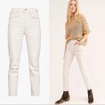 3x1 • Claudia jeans slim cropped high waist straight leg Pale Stone beige ecru Photo 1