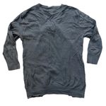 Merona Women’s Cardigan XS Ruffle Blue Gray Cottagecore Office Professional Photo 2