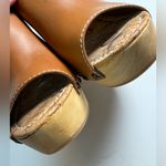 Sam Edelman Camilla Wedge Tan Leather Wood Studded Heel size 8.5 $150 Revolve Photo 11