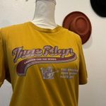 True Religion  Golden Yellow Retro Buddha Graphic Short Sleeve Heritage Crew Tee Photo 10