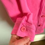 Good American Hot Pink Button Front Shacket Overshirt Jacket Photo 6