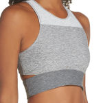 Outdoor Voices Tri-Tone Slashback Crop Top - Heathered Grey - XS Photo 2