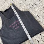 Voight by Valentina Making Boys Cry Rhinestone Y2K Crop Tank Washed Blac… Black Photo 4