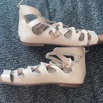 ZARA ✨ Gladiator Lace Up Flats Sandals✨ Photo 8