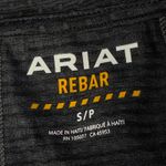 Ariat Rebar Small Revolt T-Shirt Top Short Sleeve V-Neck Stretch Pocket Womens Photo 7
