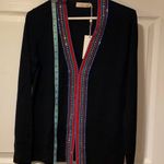 Tory Burch  Whitney Cardigan Black silk wool S NWT Photo 10