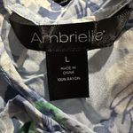 ambrielle large Women’s Floral blue white Patterned Sleeveless Tank Top Dress Photo 4