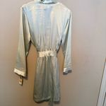 Morgan Taylor NWT  Intimates Satin Short Robe Green Women’s Medium Photo 1