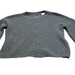 Pink Rose Olive Green Chunky Knit Cropped Sweater Cable Twisted Back Size S Cozy Photo 0