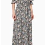 Never Fully Dressed Dress Women Size 8 Blue Floral Jasmine Ruched Ruffle Cottage Photo 0