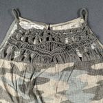 Maurice's Womens L Camouflage Halter Top With Crochet Detail Lightweight Blend Photo 1