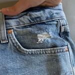 River Island Women's Blue Denim Cut-Off Shorts Size 8 Distressed Photo 4