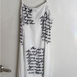 SWIMSUIT COVER UP MIDI with FRENCH PRINT WITH ADJUSTABLE STRAPS SZ MED White Photo 6