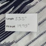 Saint Tropez West St. Tropez West Navy and White Linen Mini Dress Size 2 Navy Linen Dress Photo 2