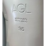 AGL Women's Angie L Wave Ballet Flats Beige Patent Leather Block Heel 36/6 Tan Photo 10