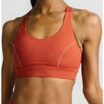 Zyia Burnt Orange Leopard Light N Tight Strappy Racerback Sports Bra Size Small Photo 4