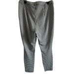 Maeve Anthropologie Gingham Slim Ankle Pants Black White Size 14 Photo 6